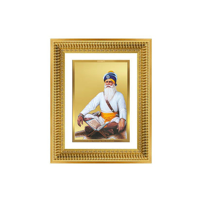 Diviniti 24K Gold Plated Baba Deep Singh Sacred Sikh Wall Frame for Home Decor & Office Ambiance | Premium Spiritual Gift