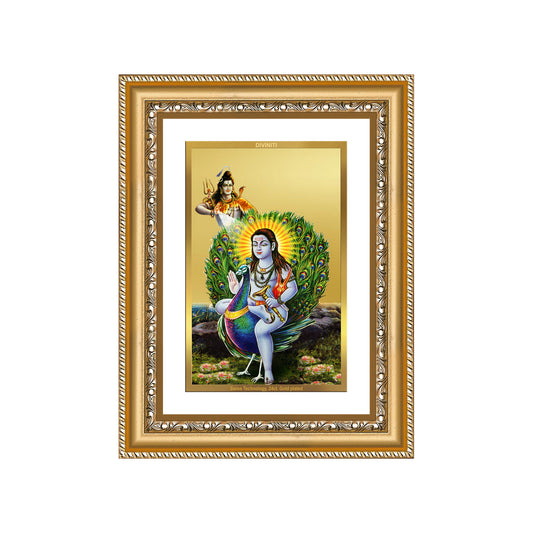 Diviniti 24K Gold Plated Baba Balak Nath Divine Wall Frame for Home Mandir & Office Decor | Luxury Spiritual Gift