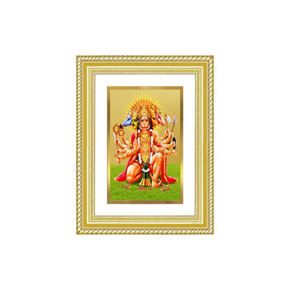 Diviniti 24K Gold Plated Panchmukhi Hanuman (Classic) Divine Wall Frame for Home Mandir & Office Decor | Luxury Spiritual Gift