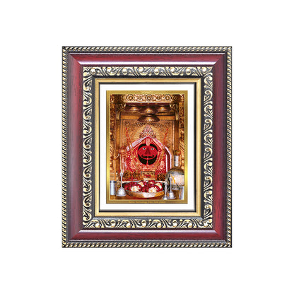 Diviniti 24K Gold Plated Salasar Balaji (Classic) Divine Table Top Frame for Home Mandir & Office Decor | Luxury Spiritual Gift