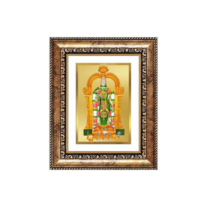 Diviniti 24K Gold Plated Meenakshi Amman (Classic) Divine Wall and Table Top Frame for Home Mandir & Office Decor | Luxury Spiritual Gift