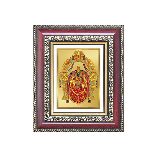 Diviniti 24K Gold Plated Padmavati (Classic) Divine Table Top Frame for Home Mandir & Office Decor | Luxury Spiritual Gift