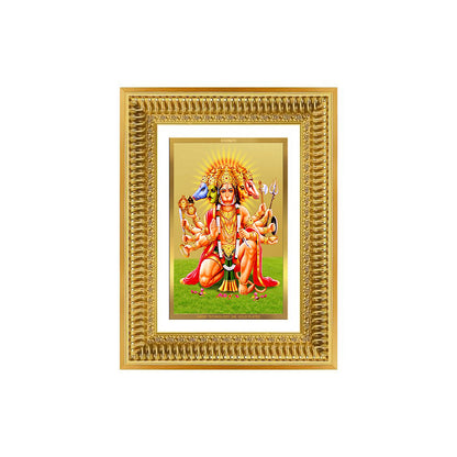 Diviniti 24K Gold Plated Panchmukhi Hanuman (Classic) Divine Wall Frame for Home Mandir & Office Decor | Luxury Spiritual Gift