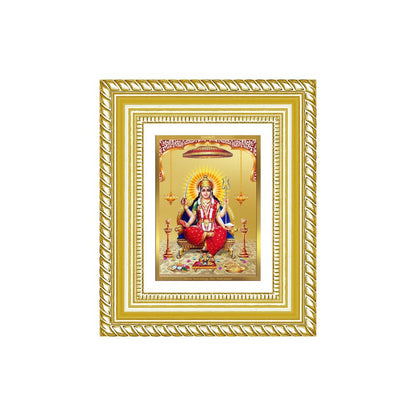 Diviniti 24K Gold Plated Santoshi Mata Divine Table Top Frame for Home Mandir & Office Decor | Luxury Spiritual Gift