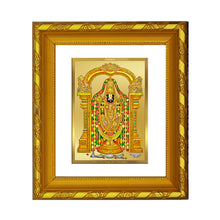 Load image into Gallery viewer, DIVINITI 24K Gold Plated Tirupati Balaji Photo Frame For Home Decor, Premium Gift, Puja (15.0 X 13.0 CM)
