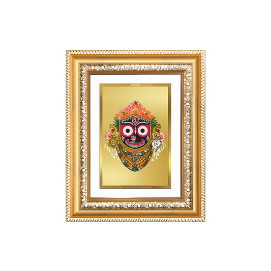Diviniti 24K Gold Plated Jagannath (Classic) Divine Wall and Table Top Frame for Home Mandir & Office Decor | Luxury Spiritual Gift