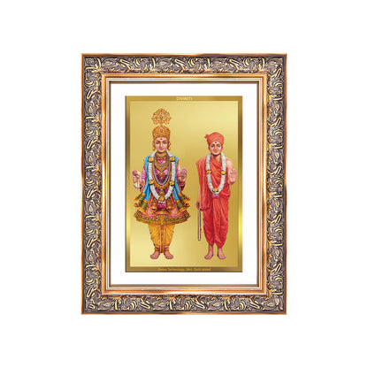 Diviniti 24K Gold Plated Swaminarayan (Classic) Divine Wall Frame for Home Mandir & Office Decor | Luxury Spiritual Gift
