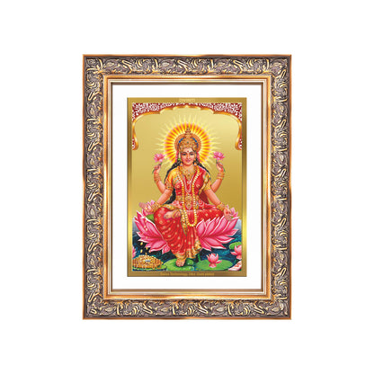 Diviniti 24K Gold Plated Lakshmi (Classic) Divine Wall Frame for Home Mandir & Office Decor | Luxury Spiritual Gift