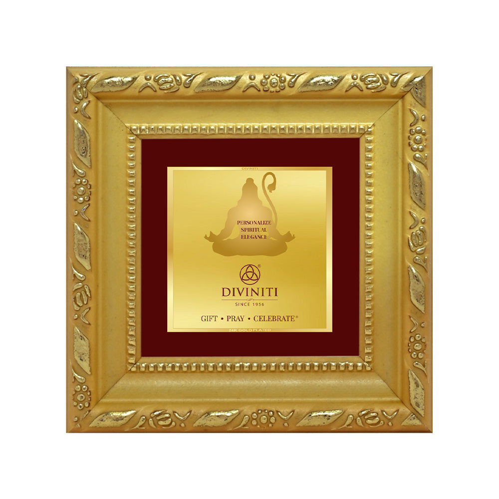 24K Gold-Plated Personalized Frame | Premium Gift Box | 10x10 CM