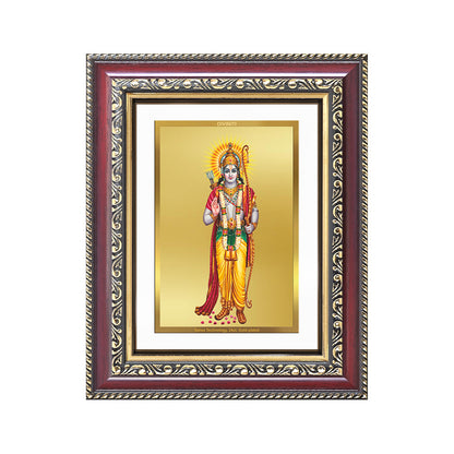 Diviniti 24K Gold Plated Ram Ji (Classic) Divine Wall and Table Top Frame for Home Mandir & Office Decor | Luxury Spiritual Gift