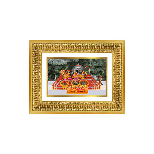 Diviniti 24K Gold Plated Mata Ka Darbar (Classic) Divine Wall Frame for Home Mandir & Office Decor | Luxury Spiritual Gift