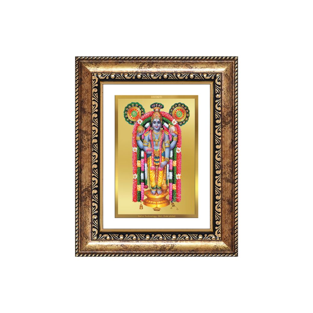Diviniti 24K Gold Plated Guru Vayurappan (Classic) Sacred Sikh Wall and Table Top Frame for Home Decor & Office Ambiance | Premium Spiritual Gift