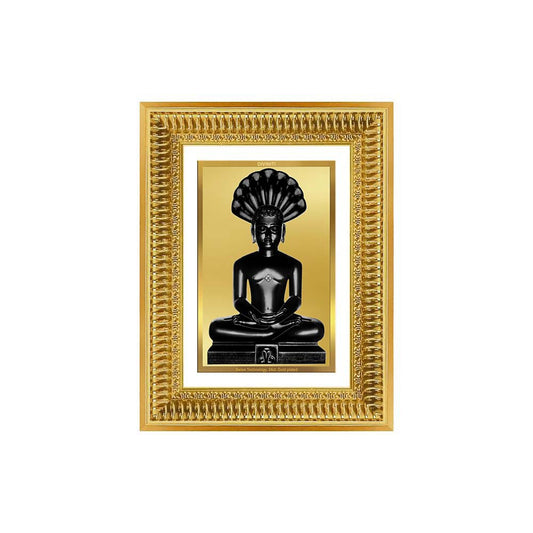 Diviniti 24K Gold Plated Parshvanath (Classic) Divine Wall Frame for Home Mandir & Office Decor | Luxury Spiritual Gift