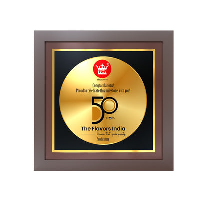 Diviniti Memento with Image Printed on 24K Gold Plated Foil | Premium Personalized Award | Luxury Gift Plaque