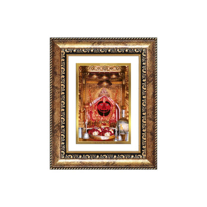 Diviniti 24K Gold Plated Salasar Balaji (Classic) Divine Wall and Table Top Frame for Home Mandir & Office Decor | Luxury Spiritual Gift