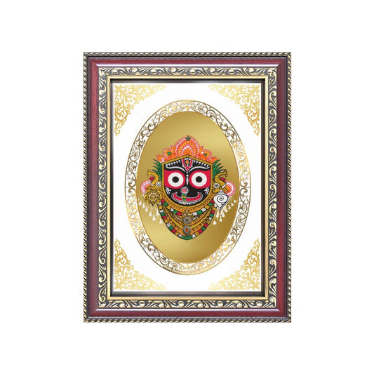 Lord Jagannath | Divine Wall & Tabletop Royal Photo Frame in 24K Gold Plated Foil