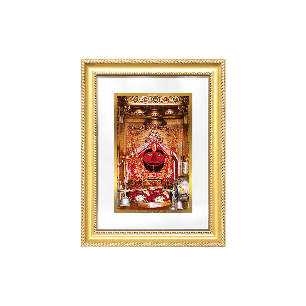 Diviniti 24K Gold Plated Salasar Balaji (Classic) Divine Wall Frame for Home Mandir & Office Decor | Luxury Spiritual Gift
