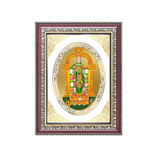 Meenakshi Amma | Divine Shakti Wall & Tabletop Royal Photo Frame in 24K Gold Plated Foil