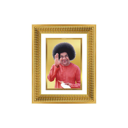Diviniti 24K Gold Plated Satya Sai Baba (Classic) Divine Wall Frame for Home Mandir & Office Decor | Luxury Spiritual Gift