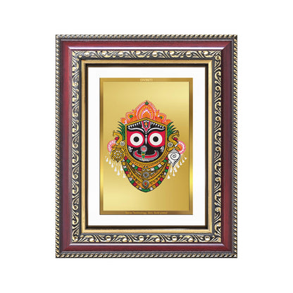 Diviniti 24K Gold Plated Jagannath (Classic) Divine Wall and Table Top Frame for Home Mandir & Office Decor | Luxury Spiritual Gift