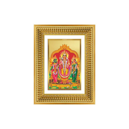 Diviniti 24K Gold Plated Murugan Velli (Classic) Divine Wall Frame for Home Mandir & Office Decor | Luxury Spiritual Gift