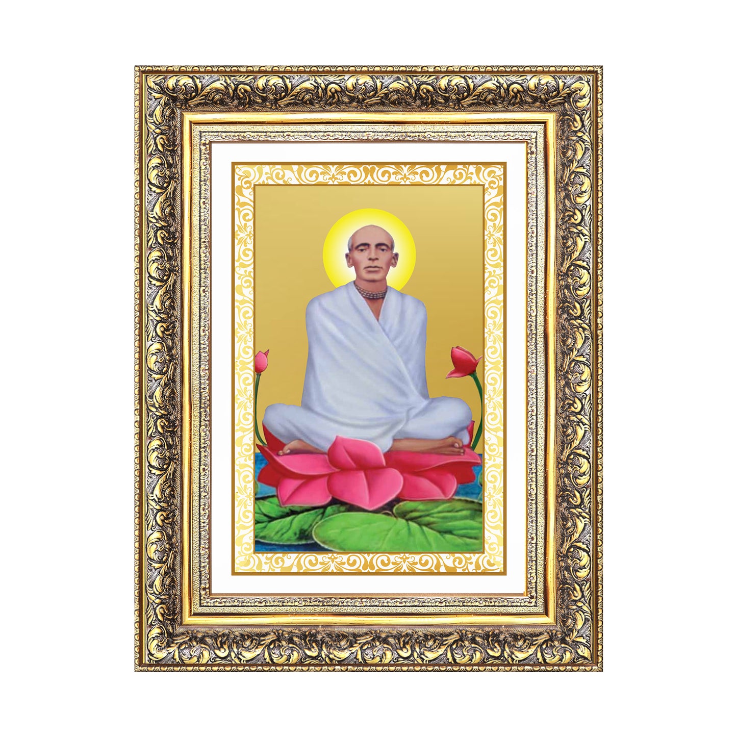 Diviniti 24K Gold Plated Ram Thakur (Classic) Divine Wall Frame for Home Mandir & Office Decor | Luxury Spiritual Gift