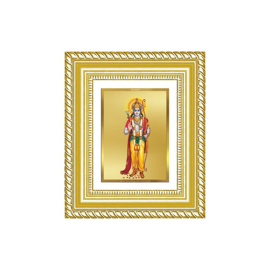 Diviniti 24K Gold Plated Ram Ji Divine Table Top Frame for Home Mandir & Office Decor | Luxury Spiritual Gift