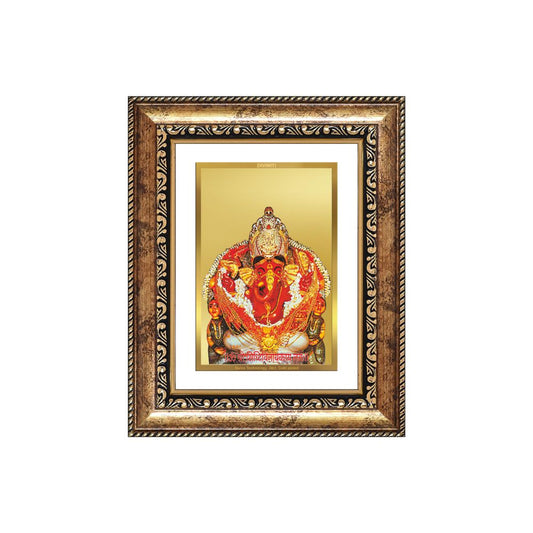 Diviniti 24K Gold Plated Siddhi Vinayak (Classic) Divine Wall and Table Top Frame for Home Mandir & Office Decor | Luxury Spiritual Gift