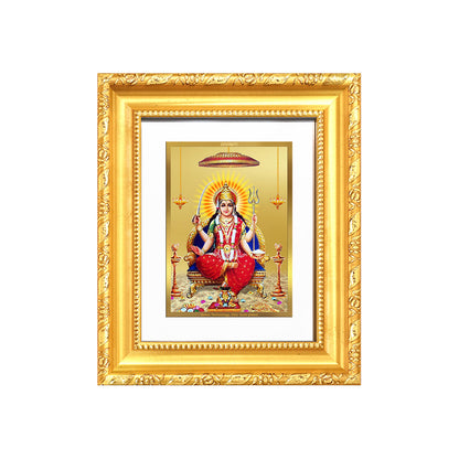 Diviniti 24K Gold Plated Santoshi Mata |Divine Table Top Frame for Home Mandir & Office Decor | Luxury Spiritual Gift