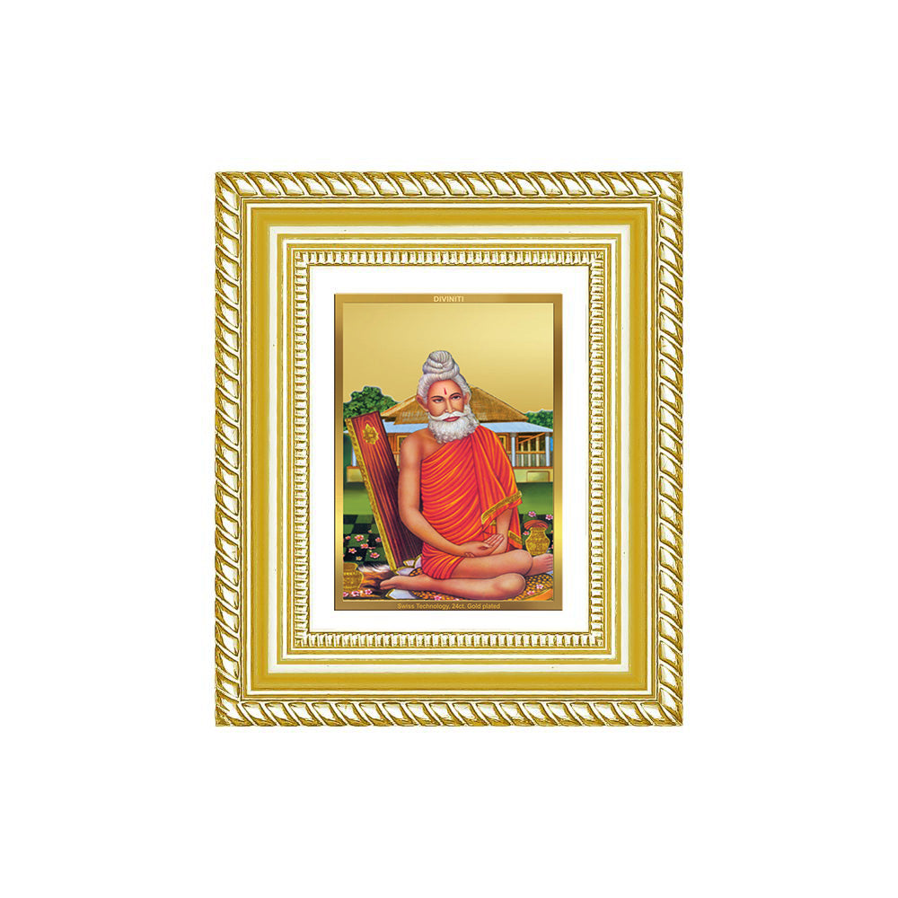 Diviniti 24K Gold Plated Baba Lokenath Divine Table Top Frame for Home Mandir & Office Decor | Luxury Spiritual Gift