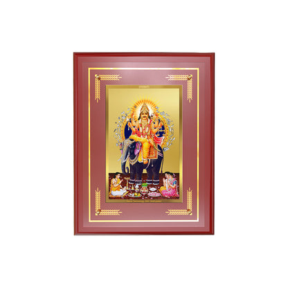 Diviniti Lord Vishvakarma Wall Photo Frame in 24K Gold Plated Foil | Creation, Skill & Divine Craftsmanship