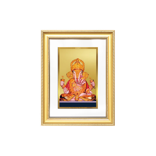 Dagdu Ganesh | Shri Dagdusheth Halwai Ganpati Wall Photo Frame in 24K Gold Plated Foil