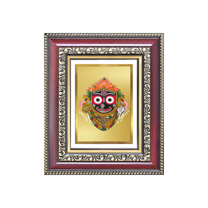 Diviniti 24K Gold Plated Jagannath (Classic) Divine Table Top Frame for Home Mandir & Office Decor | Luxury Spiritual Gift