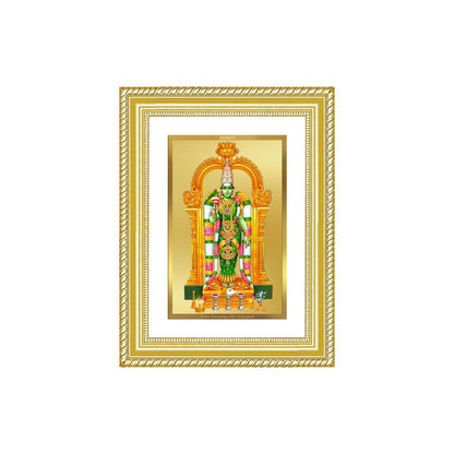 Diviniti 24K Gold Plated Meenakshi Amman (Classic) Divine Wall Frame for Home Mandir & Office Decor | Luxury Spiritual Gift