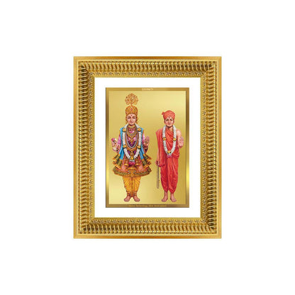 Diviniti 24K Gold Plated Swaminarayan (Classic) Divine Wall Frame for Home Mandir & Office Decor | Luxury Spiritual Gift