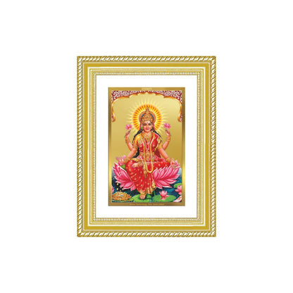 Diviniti 24K Gold Plated Lakshmi (Classic) Divine Wall Frame for Home Mandir & Office Decor | Luxury Spiritual Gift
