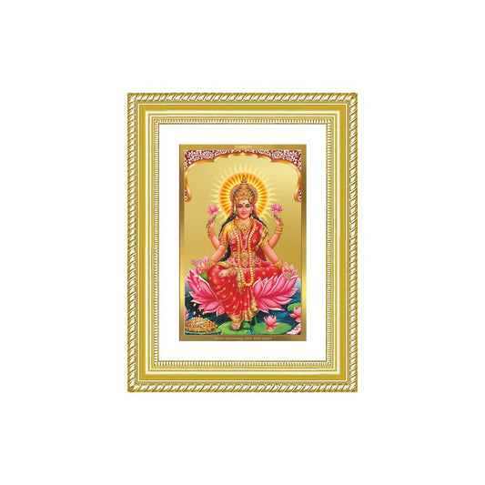 Diviniti 24K Gold Plated Lakshmi (Classic) Divine Wall Frame for Home Mandir & Office Decor | Luxury Spiritual Gift
