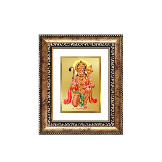 Diviniti 24K Gold Plated Hanuman With Blessings Divine Table Top Frame for Home Mandir & Office Decor | Luxury Spiritual Gift