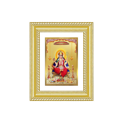 Diviniti 24K Gold Plated Santoshi Mata (Classic) Divine Wall and Table Top Frame for Home Mandir & Office Decor | Luxury Spiritual Gift