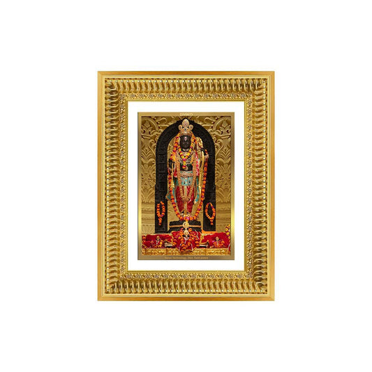 Diviniti 24K Gold Plated Ram Lalla (Classic) Divine Wall Frame for Home Mandir & Office Decor | Luxury Spiritual Gift
