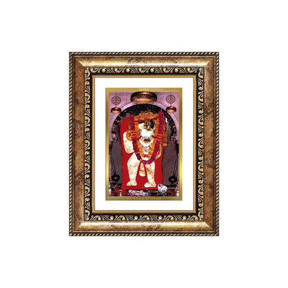 Diviniti 24K Gold Plated Mehndipur Balaji (Classic) Divine Wall and Table Top Frame for Home Mandir & Office Decor | Luxury Spiritual Gift