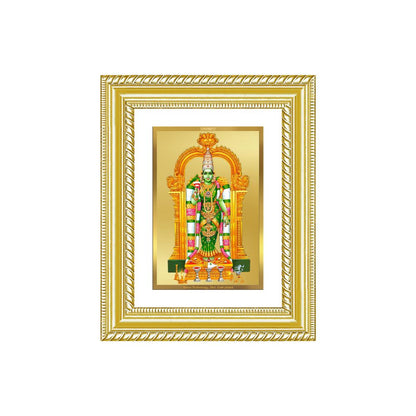 Diviniti 24K Gold Plated Meenakshi Amman (Classic) Divine Wall and Table Top Frame for Home Mandir & Office Decor | Luxury Spiritual Gift