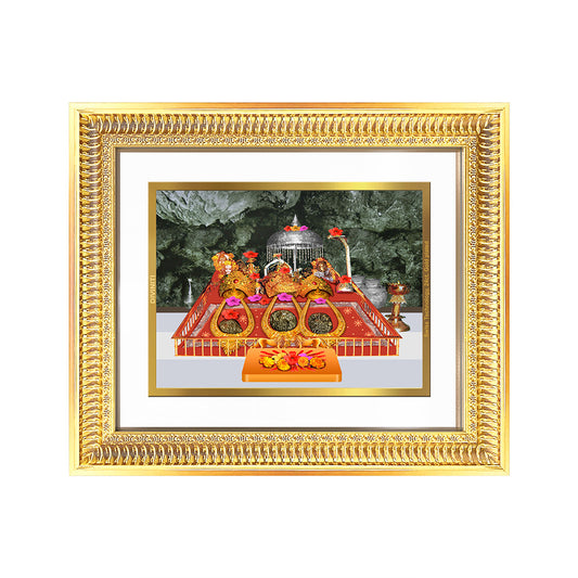 Diviniti 24K Gold Plated Mata Ka Darbar (Classic) Divine Wall Frame for Home Mandir & Office Decor | Luxury Spiritual Gift