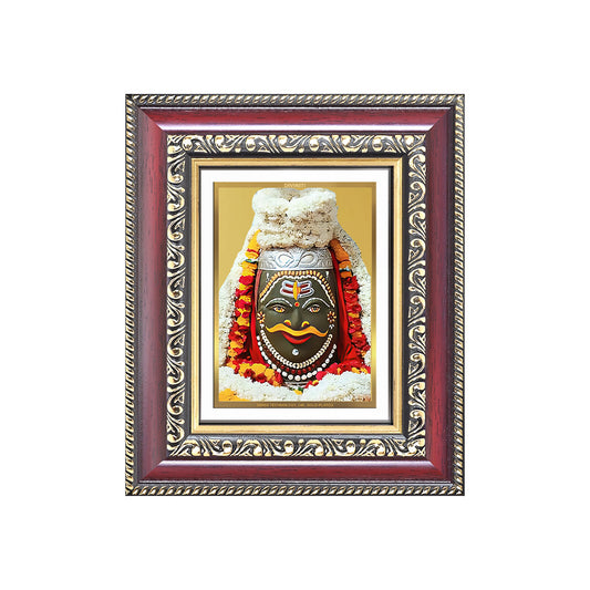 Diviniti 24K Gold Plated Mahakaleshwar (Classic) Divine Table Top Frame for Home Mandir & Office Decor | Luxury Spiritual Gift