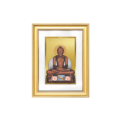 Diviniti 24K Gold Plated Mahavir (Classic) Divine Wall Frame for Home Mandir & Office Decor | Luxury Spiritual Gift