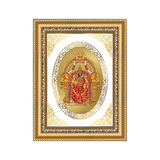 Padmavati Devi | Jain Sacred Wall & Tabletop Royal Photo Frame in 24K Gold Plated Foil