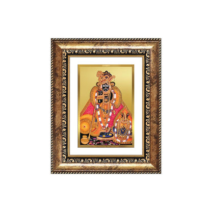 Diviniti 24K Gold Plated Banke Bihari Ji (Classic) Divine Wall and Table Top Frame for Home Mandir & Office Decor | Luxury Spiritual Gift