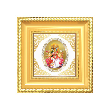 Gayatri Mata | Divine Goddess Royal Tabletop Photo Frame in 24K Gold Plated Foil