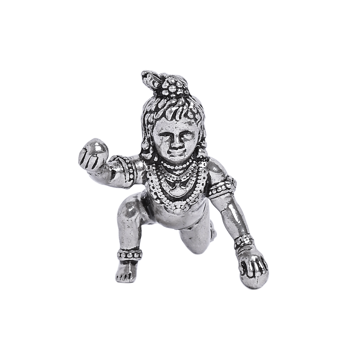 Pure Silver Sitting Bal Gopal Idol (2.5x5 cm 36.5g)