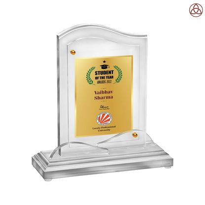 Acrylic Trophy Award | Congratulations Trophy For Celebrations, Ceremony, Events & Functions- Size 2.5